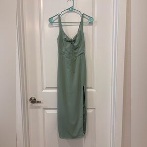 Abercrombie & Fitch Green Midi Dress